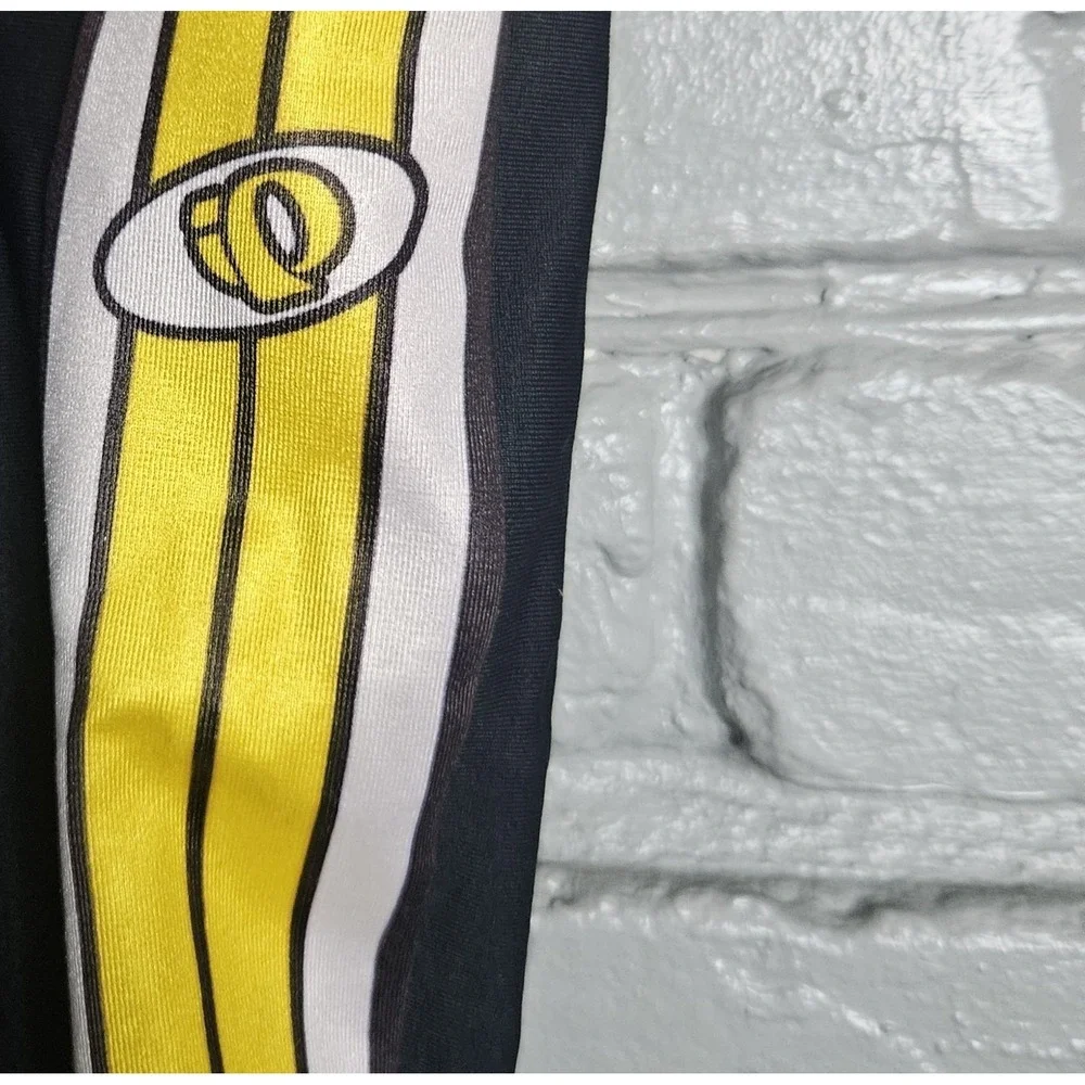 Vintage Pearl Izumi Technical Wear Women's Cycling Pants Size L Yellow Stripe